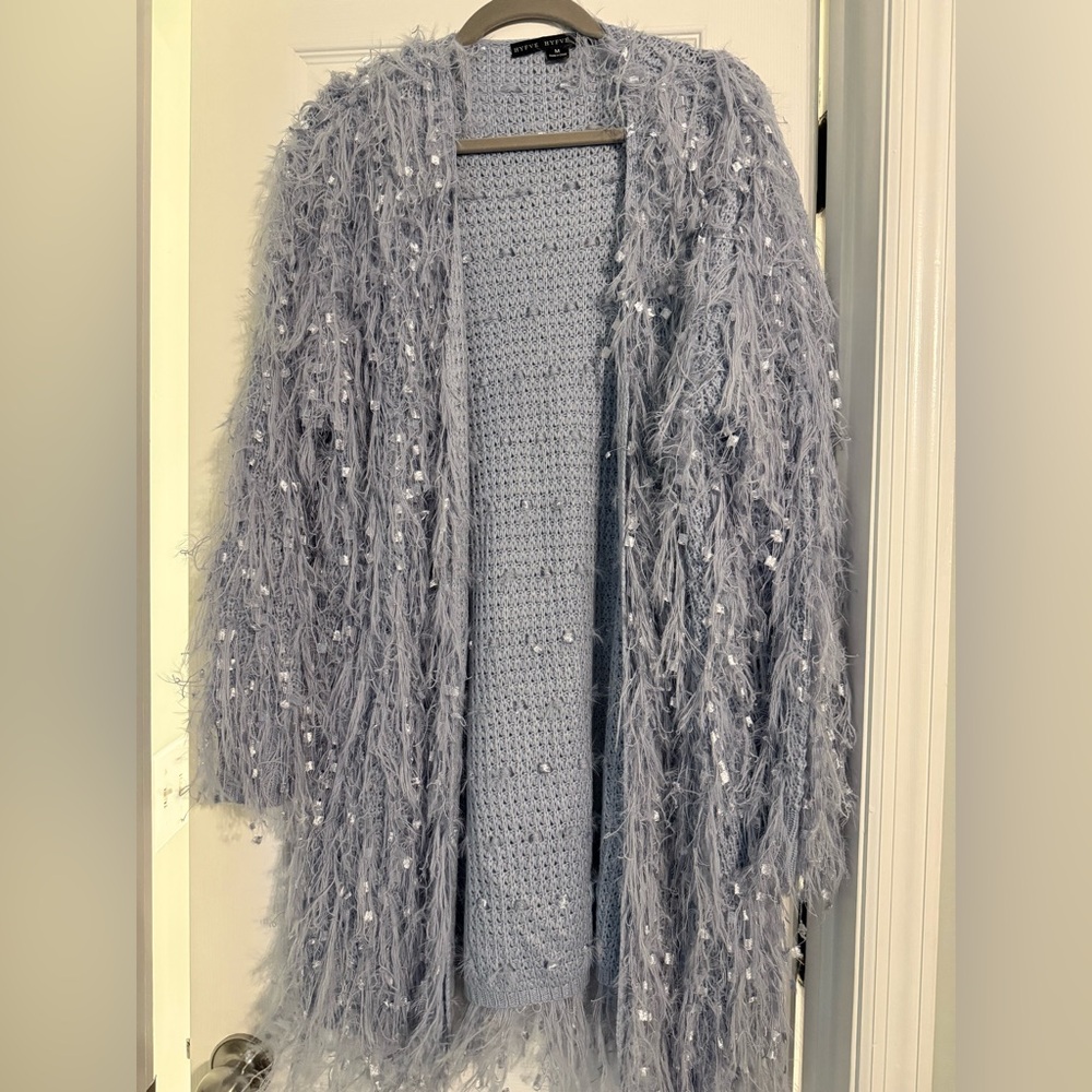 HYFVE Textured Gray Cardigan